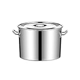 WOTZOV Suppentopf, Suppentopf mit Edelstahldeckel, Suppentopf aus Edelstahl zum Aufbewahren und Erhitzen