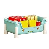 Spielzeug-Aufbewahrungseinheiten – mehrstöckiges Kinderregal auf Rädern, Kinderspielzeugregal, Kinderzimmer, Spielzimmer, Organizer mit Behältern, Rollregal für Bücher, Blöcke, Puppen und den