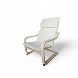 Ikea POÄNG Kindersessel, Birkenfurnier/Knisa hellbeige