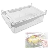 NCTNCX KüHlschrank Schublade Ausziehbare KüHlschrank Organizer Schublade Durchsichtig Ordnungssystem KüHlschrank FüR GemüSe Obst Eier GeträNke Refrigerator Organizer KüHlschrank