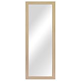 Wohaga Garderobenspiegel 'Kairo' Wandspiegel Frisierspiegel Flurspiegel Barspiegel 36,5x96,5cm - Natur