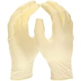 PRO FIT Latex-Einweghandschuhe – Schutzhandschuhe ungepudert, Einmalhandschuhe, puderfreie Latexhandschuhe, Disposable Gloves - 100 Stück, Transparent, Gr. S