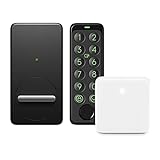 SwitchBot WiFi Smart Lock mit Keypad Touch, Fingerabdruck Türschloss für Haustür, smartes Türschloss für das Öffnen, Schließen der Tür per Fingerprint, Zutrittscode, App, Alexa und Google Assistant