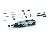 Dremel Lite 7760 Akku Multifunktionswerkzeug 3.6V, Set mit 15 Zubehörteilen, Variable Drehzal 8.000-25.000 U/min - zum Schnitzen, Gravieren, Schleifen, Schärfen, Reinigen, Polieren, Schmirgeln