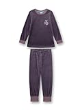 Sanetta Mädchen-Schlafanzug lila aus Nicki | Hochwertiger und bequemer Schlafanzug aus Nicki für Mädchen.