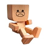 Armaturenbrett- – Schüttelfüße Holzpuppe | bewegliches Gelenk, niedliches Innenzubehör für den täglichen Pendeln, Arbeit, Straße, Schule, Lieferwagen, Reisen, Urlaub, Lange Fahrt