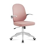 MARK ADLER Junior 4.0 Pink | Kinder Schreibtischstuhl Ergonomischer Bürostuhl Kinderdrehstuhl Jugendstuhl | Höhenverstellbar | Sitz- und Tiefeinstellung | Atmungsaktive Materialien | Rosa