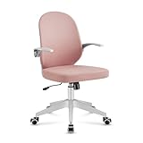 MARK ADLER Junior 4.0 Pink | Kinder Schreibtischstuhl Ergonomischer Bürostuhl Kinderdrehstuhl Jugendstuhl | Höhenverstellbar | Sitz- und Tiefeinstellung | Atmungsaktive Materialien | Rosa