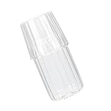 Gatuida Hochborosilikat Karaffe Transparent Wasserkaraffe für Kaltgetränke Saft Milch Eiswasser Robust Verarbeitung Multifunktional für Zuhause Picknick und Party
