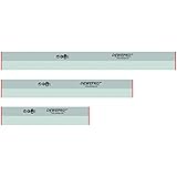 3 tlg. Set - DEWEPRO® Aluminium Trapez Kartätsche - Abziehlatte - Richtscheit - Putzlatte - Längen: 100cm, 150cm und 200cm (1m, 1,5m und 2m)