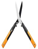 Fiskars PowerGear X Getriebe-Heckenschere, Antihaftbeschichtet, Hochwertige Stahl-Klingen, Länge: 63 cm, Schwarz/Orange, HSX92, 1023631