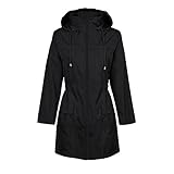 Durio Regenjacke Damen Wasserdicht Atmungsaktiv mit Kapuze Leicht Faltbar übergangsjacke Outdoorjacke mit Verstellbare Kordelzug-Taille