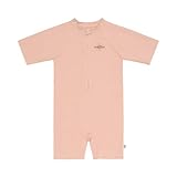 LÄSSIG Baby Kinder Schwimmanzug Badeanzug kurzarm UV Schutz/Short Sleeve Sunsuit pink, 7-12 Monate, Größe: 74/80