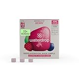 waterdrop® Microlyte Berry - Waldbeere, Sportgetränk mit 4 Elektrolyten, 9 Vitaminen + Zink, veganes Elektrolytgetränk ohne Zucker, 12 Portionen, 6 Liter