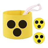 Armbinde Blindenbinde mit 2 Blindenabzeichen, Blindenzeichen Blindenplakette – Hilfsmittel für Sehbehinderte, Armbinde für Arm, Alltag & Reisen