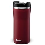 Aladdin Barista Mocca Thermavac Leak-Lock Edelstahl Thermobecher 0.35L Burgundy Red - Auslaufsicherer Becher - Kaffeebecher To Go Thermo - Hält 3 Stunden Heiß - BPA-Frei - Spülmaschinenfest