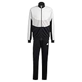 adidas Herren Colorblock Track Suit, Black/Grey One/White, XL