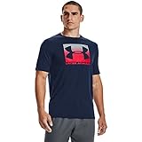 Under Armour Herren Ua Boxed Sportstyle Short Sleeve atmungsaktives Sportshirt schnelltrocknendes Funktionsshirt mit loser Passform, Academy / Red, L EU