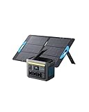 Anker SOLIX C800 Tragbare Powerstation mit 100W Solarpanel, 1200W (1600W Spitzenleistung) Solargenerator, 100% Akku in 58 Min., 768Wh LiFePO4 Akkus für Camping, Wohnmobil, RV, Reisen, Stromausfall