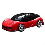 Desiumite Kfz-Handyhalterung für Frontkonsolenhalterung, um 360 Grad drehbar, Armaturenbrett-Halterung, kompatibel mit den meisten Fahrzeugen, Zubehör zum Fahren, ABS (rot)