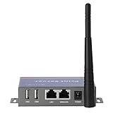 Kabelloser Druckserver (nicht Plug-and-Play), 2-Port-USB-Druckserver, Computer-Netzwerk-Druckserver – Konvertieren Sie USB-Drucker in Wireless-WiFi-Ethernet-Netzwerke – Windows Mac Linux kompatibel –