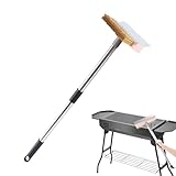 Bürste und Schaber für Pizzastein – Grill-Reinigungsbürste | Robustes Werkzeug für Küche, Außenbereich, Studenten, Kochkurse, Grillroste