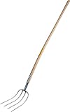 Kerbl Dunggabel Abt Standard (Gabel mit Holzstiel, 4 Zinken,...