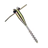 NALUDUO 55,9 cm langer solider Metall-Stangenhalter für Strand, Garten, Sonnenschirm, Sandflaggenstabhalter, Grasanker, Erdspieße, Basis