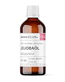wesentlich. Jojobaöl kaltgepresst 100ml | nativ - 100% reines Jojobaöl | vegan | Haut - Haare - Bart und Kopfhaut | Gesicht und Nägel | Naturreines Gesichtsöl und Körperöl