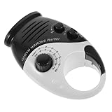 Hoement Mini Wasserdichtes Duschradio mit Tragegriff Kompakter Badezimmer Lautsprecher Tragbar Robust für Musikgenuss Dusche Kompatibel mit Smartphone Schwarz