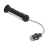 Xiuganpo Wasserdichte LED-Grilllampe, Magnetische Grillleuchte mit Seitenlampe, Zoombare, Hitzebeständige Arbeitslampen, Flexibler Schwanenhals für Partys Im Freien