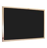 H HANSEL HOME - Blackboard, Kreidetafel mit Holzrahmen für Schule, Wohnung und Büro - 60X40 cm