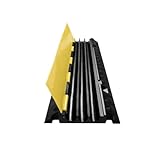 3-Kanal-Kabelschutzrampe, Gummi-Bremsschwelle, modulare Bremsschwelle, geeignet for die Durchfahrt Kleiner Fahrzeuge