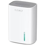 CLEVAST Kleiner Luftentfeuchter für Zuhause, leiser Mini-Luftentfeuchter für Schlafzimmer, 30 Unzen, kompakter tragbarer Luftentfeuchter für Schlafzimmer, Badezimmer, Schrank, Wohnmobil