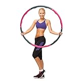 Ocean 5 Crazy Hoop Light Hula Hoop Reifen | 1,5 kg Hula Hoop Reifen Erwachsene mit Schaumstoff | Bauchtrainer zum Abnehmen | Hula Hoop mit Gewicht | Fitness Hula Hoop Reifen