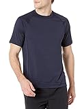 Amazon Essentials Herren Kurzärmeliges, Schnell Trocknendes Bade-T-Shirt, Uv-Schutzfaktor 50, Dunkles Marineblau, XXL