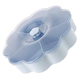 SOLUSTRE Plastik Aufbewahrungsbox mit Fächern und Deckel Lebensmittelbehälter für Snacks und Trockenfrüchte für Partys und Gesellige Anlässe Transparente für Stilvolle Präsentation