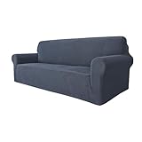 GRIFEMA High Stretch Sofabezug 3 Sitzer Sofaüberwurf Jacquard Elastische Sofahusse für Wohnzimmer Protector für Hunde Haustiere, Grau