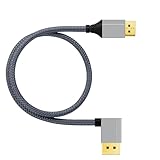 Gissroys Videokabel mit geradem Kopf zum Biegen, DP1.2, 4K, 60 Hz, DisplayPort-Videokabel für PC, HDTV, Projektoren, Laptops