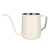 XTDMJ 350ML Weiß Gießkanne Klein Zimmerpflanzen, Mini Gießkanne, Edelstahl Langer Auslauf Giesskanne, Garten gießkanne für Zimmerpflanzen Sukkulenten