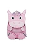 Affenzahn Großer Freund Kindergartenrucksack für 3-5 Jährige Kita Verspielt Funktional 8L Volumen - Einhorn - Rosa