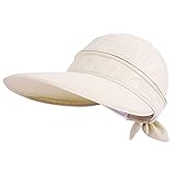 Simplicity Women's UPF 50+ UV Sun Protective Convertible Beach Hat Visor