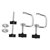 SHOWERORO 1 Set Manuelle Nudelpresse Jig Zubehör Zum Fixieren Clip Ersatz Nudelmaschine Clip Zubehör Verstellbar Nudelmaschine Clip Nudelmaschine Ersatzteil Ferrolegierung Schwarz