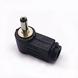 RUITEXUN DC 3,5 x 1,35 mm Stecker, DC 3,5 mm x 1,35 mm Stecker, 90 Grad rechtwinkliger Gleichstrom-Stecker, Löt-Typ, DIY-Stecker-Adapter