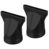 FRCOLOR 2St Düse Haartrockner professioneller Föhn Haartrocknungsdüse Airbrush Düsenrohr föhn ständer Vakuum haartrockner diffusor fön diffusor werkzeug Gebläse Diffusor Haarblasdüse Black
