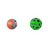 Waboba Original Az-107-os Wasserhüpfball, Einzelbett, Rot, One Size & AZ-321-G Moon Bouncing Ball, Grün, 65 mm