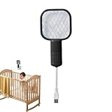 Elektrischer Fliegenklatsche – Elektrischer Fliegenvertreiber, tragbar, Sicherheitsgitter für den Innenbereich, Garten, Terrasse, Terrasse, Camping, Küche