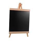 SHINEOFI Holz Kreidetafel mit Ständer Abwischbares Tischmenü für Küche Bar Büro Vielseitige Kreidetafel für Hochzeiten und Events Stabiler Easel Ständer Natürliche Holzoptik