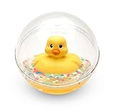 Fisher-Price WaterMates Entchenball, Lustige Ente in Kugel mit Konfetti, Baby Spielzeug, Spielball, Badewannenspielzeug, ab 3 Monate, 75676