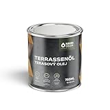 Hahn Color Terrassenöl Holzöl für Außen, Schutz & Pflege für Terrassen, Gartenmöbel, Bangkirai, Douglasie, Teak, UV-Schutz, Wasserabweisend, Holzschutzöl - Imprägnierung